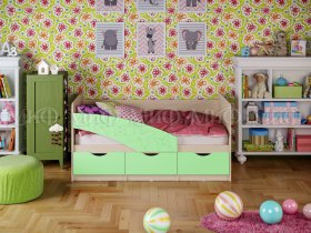 Кровать детская Бабочки 1,8 м в Вилюйске - vilyujsk.mebel-nsk.ru | фото