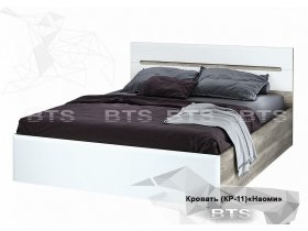 Кровать двуспальная 1,6 м  Наоми КР-11 в Вилюйске - vilyujsk.mebel-nsk.ru | фото