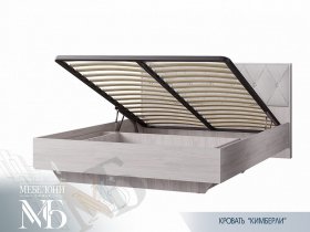 Кровать двуспальная с подъем. мех. 1,6 м  Кимберли КР-13 в Вилюйске - vilyujsk.mebel-nsk.ru | фото