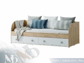 Кровать с ящиками Тренд КР-01 в Вилюйске - vilyujsk.mebel-nsk.ru | фото