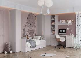 Модульная детская «Тефия» (тефия/софт сантьяго) в Вилюйске - vilyujsk.mebel-nsk.ru | фото