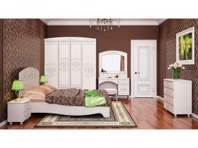 Модульная спальня Каролина в Вилюйске - vilyujsk.mebel-nsk.ru | фото
