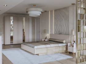 Модульная спальня Одетта (дуб эндгрей/меланж) в Вилюйске - vilyujsk.mebel-nsk.ru | фото