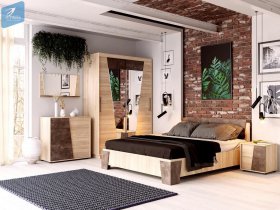 Модульная спальня Санремо в Вилюйске - vilyujsk.mebel-nsk.ru | фото