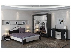 Модульная спальня Верона (Линаура) в Вилюйске - vilyujsk.mebel-nsk.ru | фото