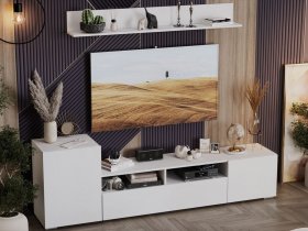 Стенка «Сильвия» (белый ясень) в Вилюйске - vilyujsk.mebel-nsk.ru | фото