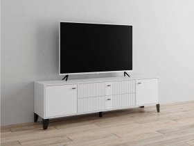 Тумба под ТВ Парус-10 (белый/белый снег) в Вилюйске - vilyujsk.mebel-nsk.ru | фото