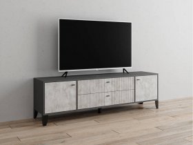 Тумба под ТВ Парус-10 (графит/мальта) в Вилюйске - vilyujsk.mebel-nsk.ru | фото